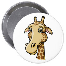 Girafe de bande dessinée pin's avec agrafe