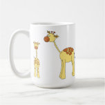 Girafe de bébé et d'adulte mugs