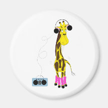 Girafe de danse aimants
