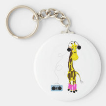 Girafe de danse porte-clé