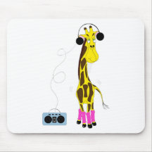 Girafe de danse tapis de souris