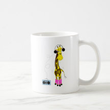 Girafe de danse tasse
