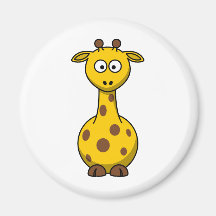Girafe mignonne de bande dessinée magnets pour réfrigérateur