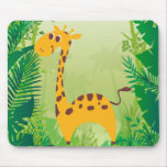 Girafe mignonne tapis de souris