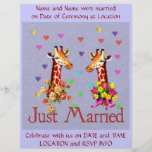 Girafes de mariage prospectus