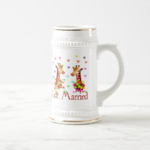 Girafes de mariage tasse
