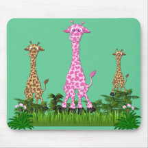 giraffe2 tapis de souris