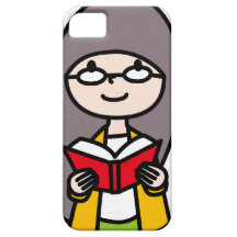 girl with book Case-Mate iPhone 5 ケース