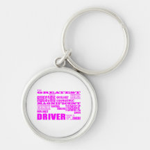 Girls Drivers : Pink Greatest Driver Keychain