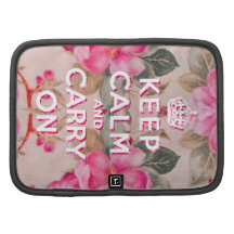Girly gardez le calme. Roses floraux élégants rose Agenda