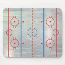 Glace Mousepad de piste d'hockey Tapis De Souris