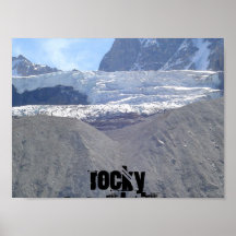 Glacier dans les montagnes de Rockey Posters