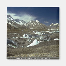 Glacier de Batura, Karakorums, Pakistan du nord Aimants