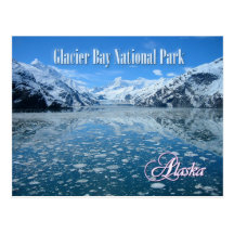 Glacier de Johns Hopkins, baie de glacier, Alaska Cartes Postales