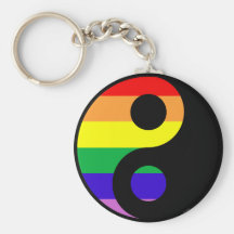 GLBT YinYang Porte-clefs