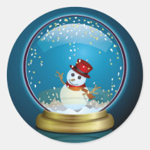 Globe 2 de neige adhésifs