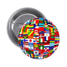 Globe de drapeau badge