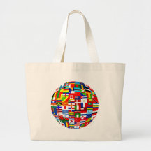 Globe de drapeau sac