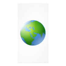 Globe de la terre de planète photocartes personnalisées