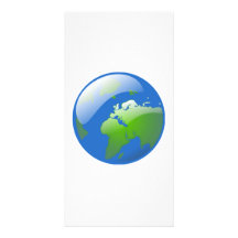Globe de la terre de planète cartes avec photo