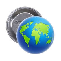 Globe du monde badge