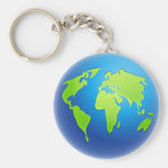 Globe du monde porte-clé