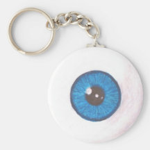 Globe oculaire bleu déplaisant Keychain Porte-clé