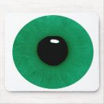 Globe oculaire vert-foncé Mousepad Tapis De Souris