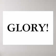 Gloire ! affiche