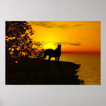 Gloire de coucher du soleil posters