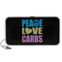 Glucides d'amour de paix haut-parleur notebook