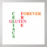 Gluten de Celiacs libre pour toujours Affiche