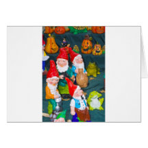 Gnome de jardin cartes de vœux