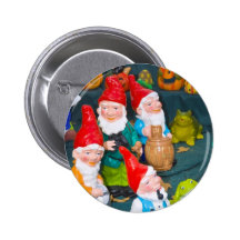 Gnome de jardin pin's avec agrafe