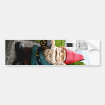 Gnome de pelouse de capitol autocollant pour voiture