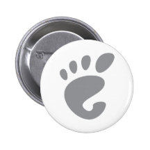 Gnome - Linux - OSS FSF Badges Avec Agrafe