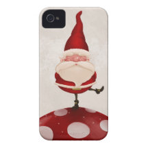 Gnome sur le champignon coques iPhone 4 Case-Mate