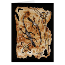 Goannas de papier cartes