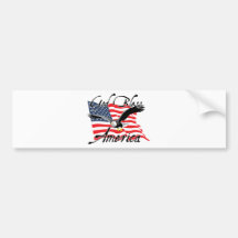 GodBlessAmerica_v4 Adhésif Pour Voiture