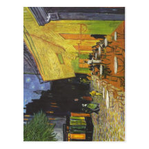 Gogh, Vincent van Caf ? Terra de café de Nacht de  Cartes Postales