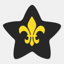 Gold Fleur de Lis Adhésif