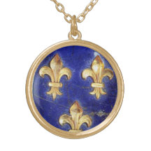 GOLD FLEUR DE LIS COLLIERS