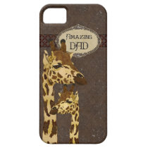 Golden Bronze Giraffes Amazing Dad  iPhone Case coques case-mate