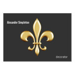 Golden Fleur De Lis Modèle De Carte De Visite