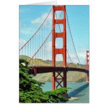 Golden gate bridge à San Francisco Carte De Vœux