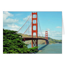 Golden gate bridge à San Francisco Cartes De Vœux
