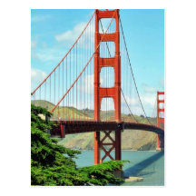 Golden gate bridge à San Francisco Cartes Postales