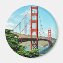 Golden gate bridge à San Francisco Magnets Pour Réfrigérateur