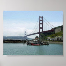 Golden gate bridge affiche