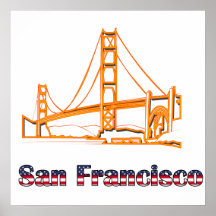 Golden gate bridge affiche